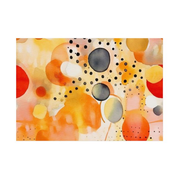 92408-40.jpg Orange Yellow Abstract Artwork Poster