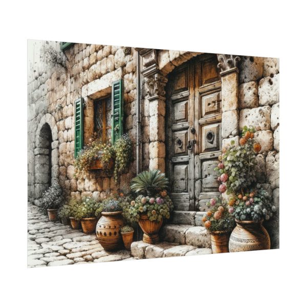 92408-402.jpg Mediterranean Street Scene Poster