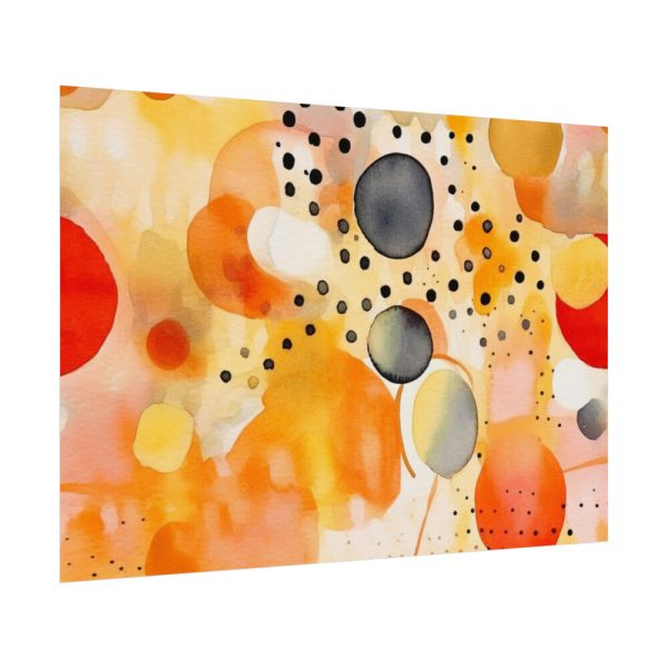 92408-42.jpg Orange Yellow Abstract Artwork Poster