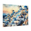 92408-437.jpg Oia Village in Santorini at Night Poster