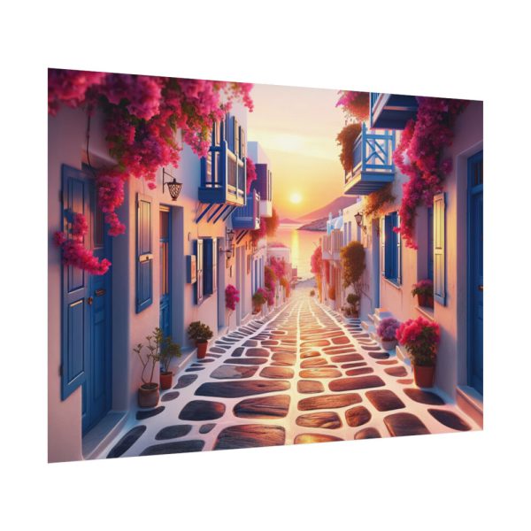 92408-447.jpg Sunset in Greece Poster