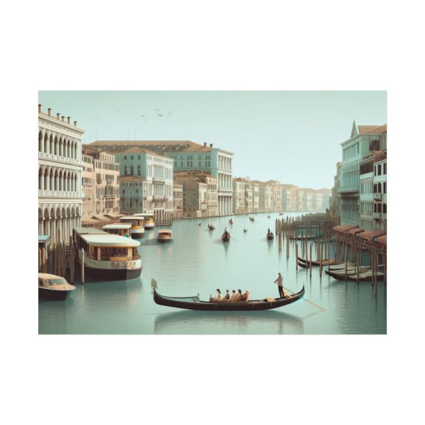 Tourists in a Gondola in Venice, Italy Poster