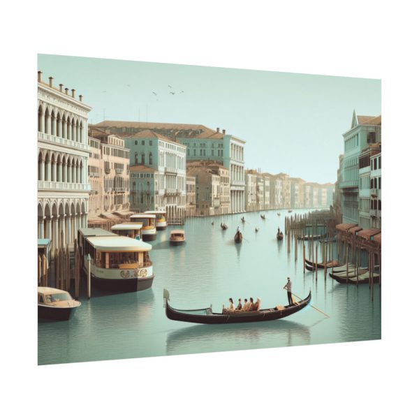 Tourists in a Gondola in Venice, Italy Poster