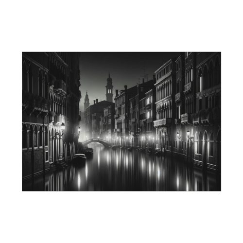 92408-500.jpg Venice Canal at Night Poster