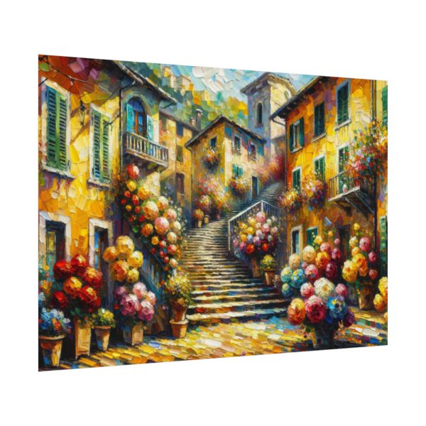92408-512.jpg Flowerish Street in Italy Poster