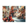 92408-520.jpg Red Vespa in Italy I Poster