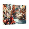 92408-522.jpg Red Vespa in Italy I Poster