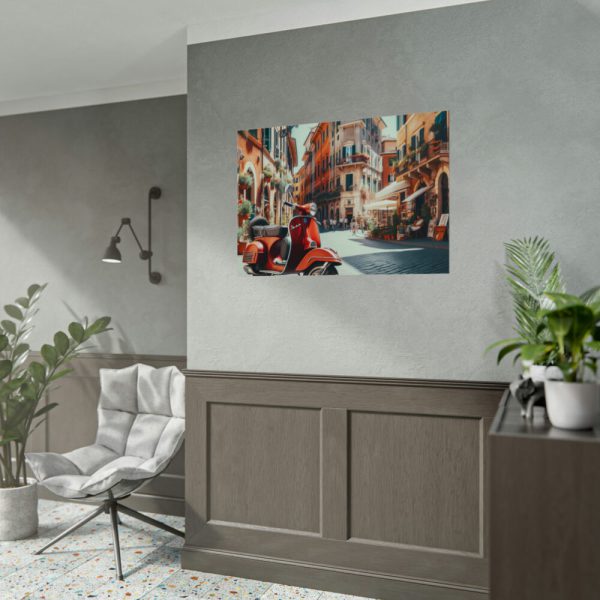 92408-524.jpg Red Vespa in Italy I Poster