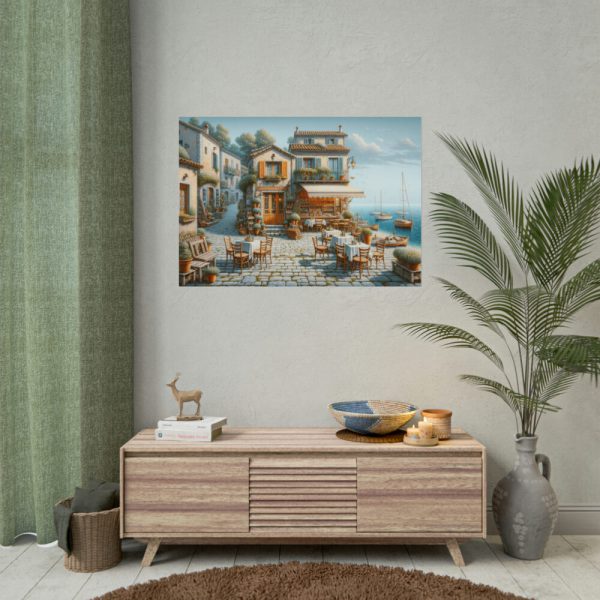 92408-543.jpg Small Italian Tavern With Blue Sea Poster