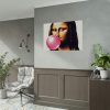 92408-594.jpg Mona Lisa With Bubblegum Poster