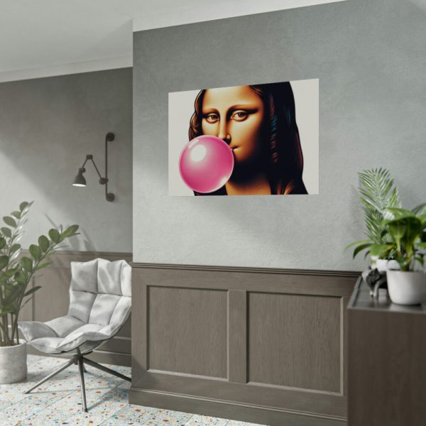 92408-594.jpg Mona Lisa With Bubblegum Poster
