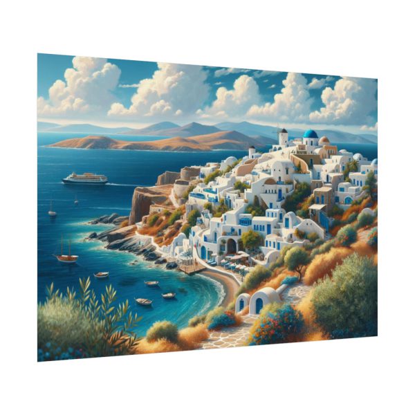 92408-607.jpg Greek Island With Sea Landscape Poster