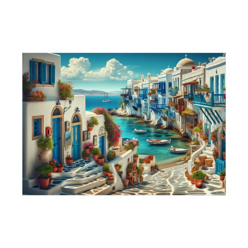 92408-610.jpg Greek Island Scene Poster