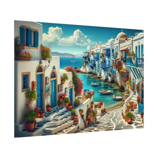 92408-612.jpg Greek Island Scene Poster