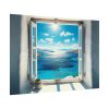 View of the Sea From the Window in Greece Poster