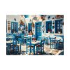 Blue Tavern in Greece Poster