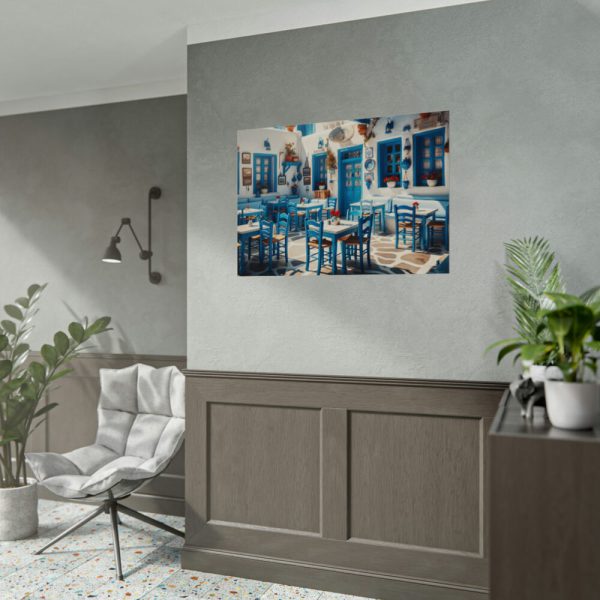 Blue Tavern in Greece Poster