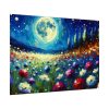 92408-657.jpg Moonlit Field of Colorful Flowers Poster