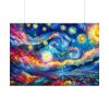 92408-671.jpg Dynamic and Vibrant Starry Sky Poster