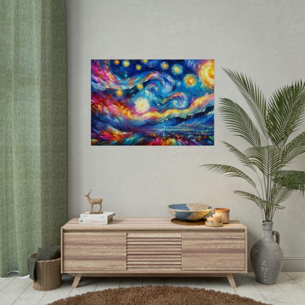 92408-673.jpg Dynamic and Vibrant Starry Sky Poster