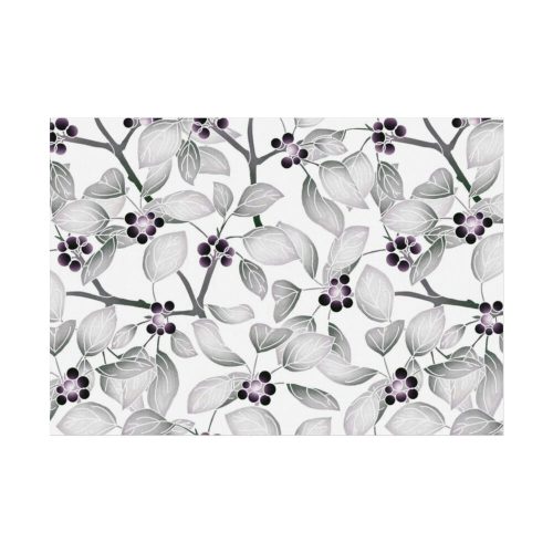 92408-75.jpg Grey Floral Pattern Poster