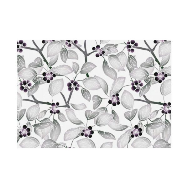 92408-75.jpg Grey Floral Pattern Poster