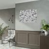 92408-79.jpg Grey Floral Pattern Poster
