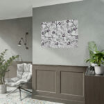 Grey Floral Pattern Poster - Image 5