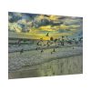 92408-82.jpg Convey of Birds are Flying Duing Sunset Poster