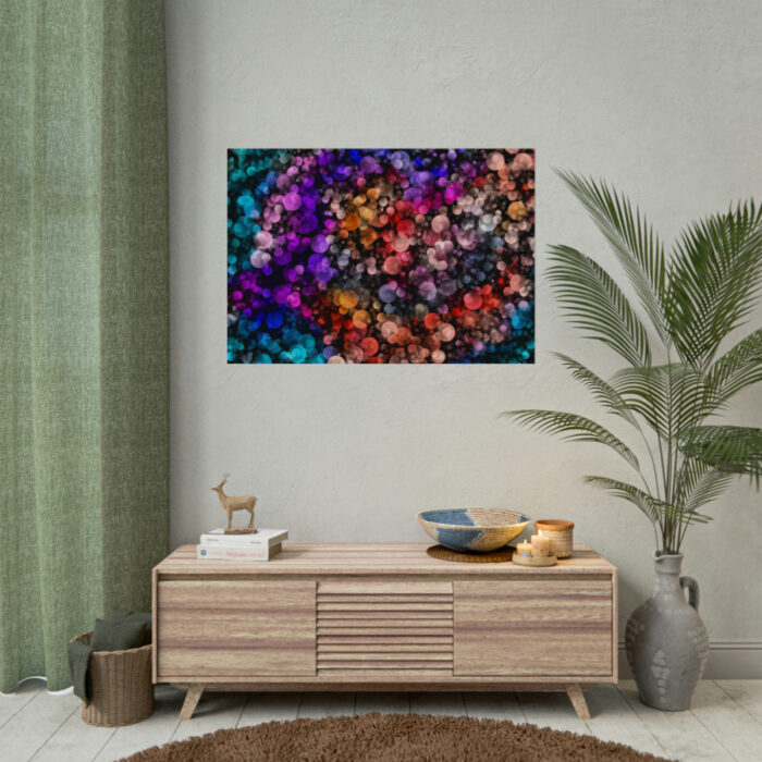 Bokeh Background Lights Texture Poster - Image 4