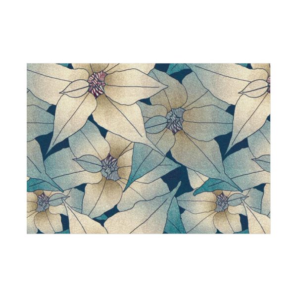 92409-100.jpg Blue Floral Pattern Poster