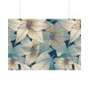 92409-101.jpg Blue Floral Pattern Poster