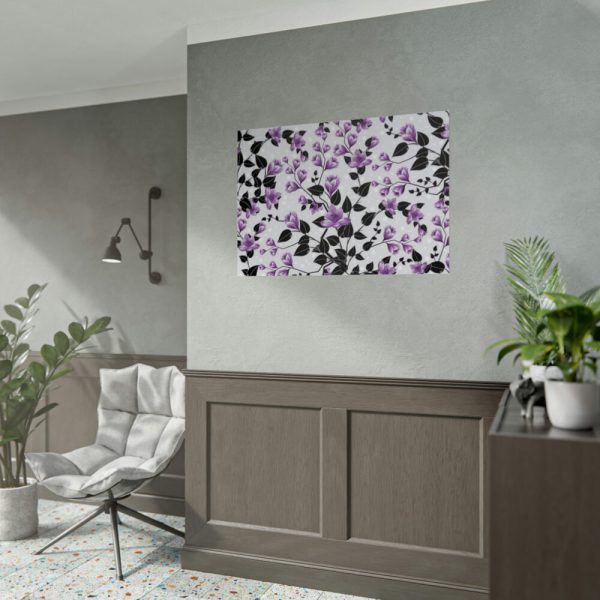 92409-119.jpg Purple Floral Pattern Poster