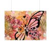 92409-131.jpg Tropical Flower Butterfly Art Poster