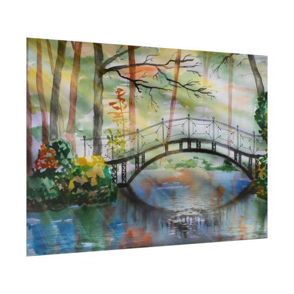 92409-147.jpg Bridge Over River Poster