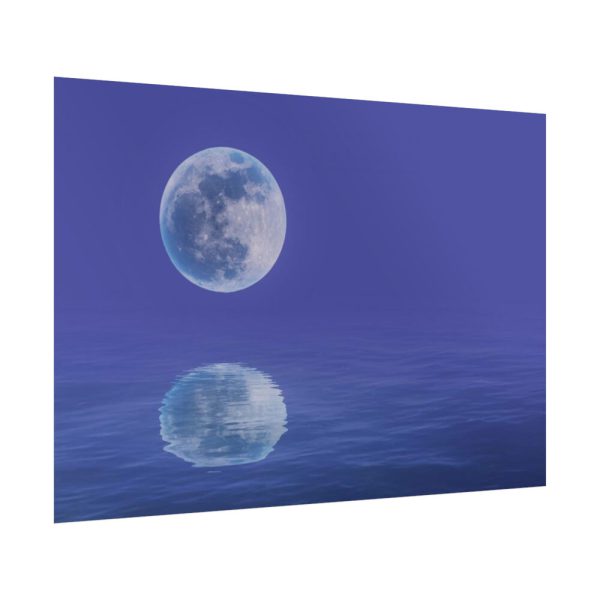 92409-152.jpg Moon Water Lake Reflection Poster