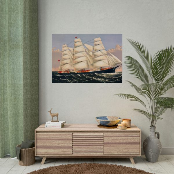 92409-188.jpg Clipper Ship Three Brothers Poster