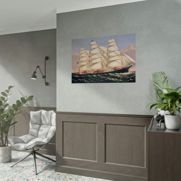 92409-189.jpg Clipper Ship Three Brothers Poster