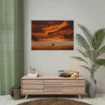 Orange Scenery With Beautiful Tree Poster - Image 9