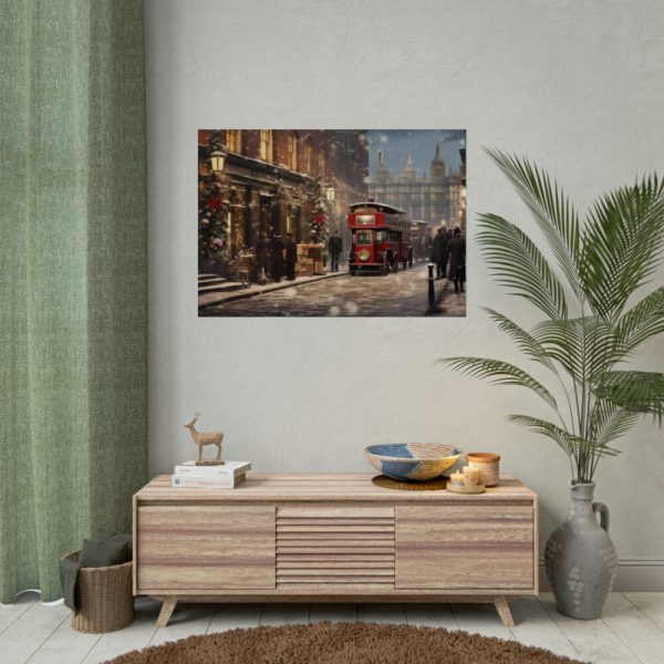 92409-233.jpg Vintage Christmas Street In London Poster