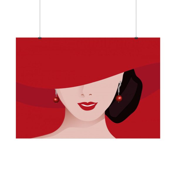 92409-236.jpg Woman In Red Hat Poster