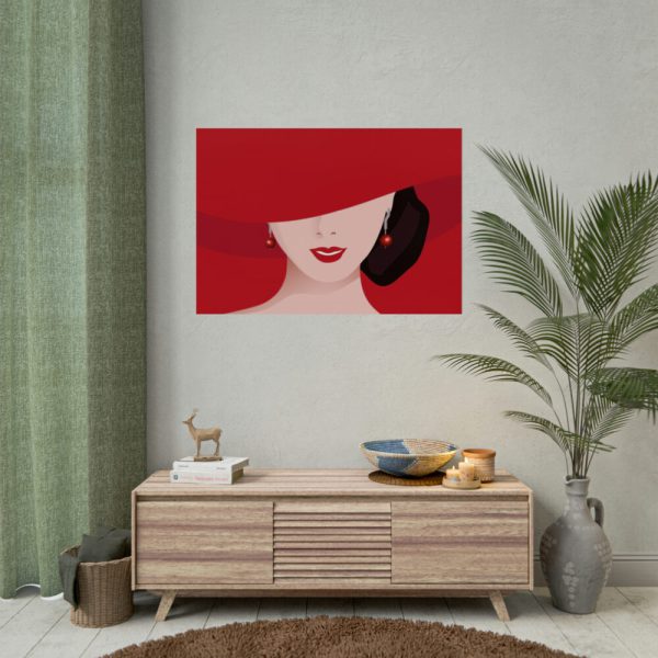 92409-238.jpg Woman In Red Hat Poster