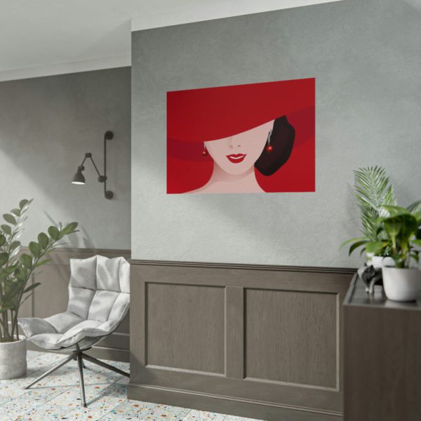 92409-239.jpg Woman In Red Hat Poster