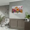 92409-264.jpg Colorful Watercolor Flowers on White Background Poster