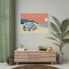 92409-283.jpg Camper Van, Surfboard, Beach Poster
