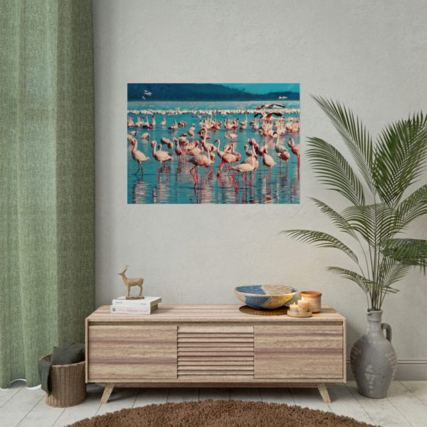 92409-288.jpg Pink Flamingo Lake Poster