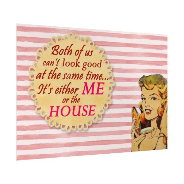 92409-317.jpg Glamorous Retro Woman With Humourous Sign Poster