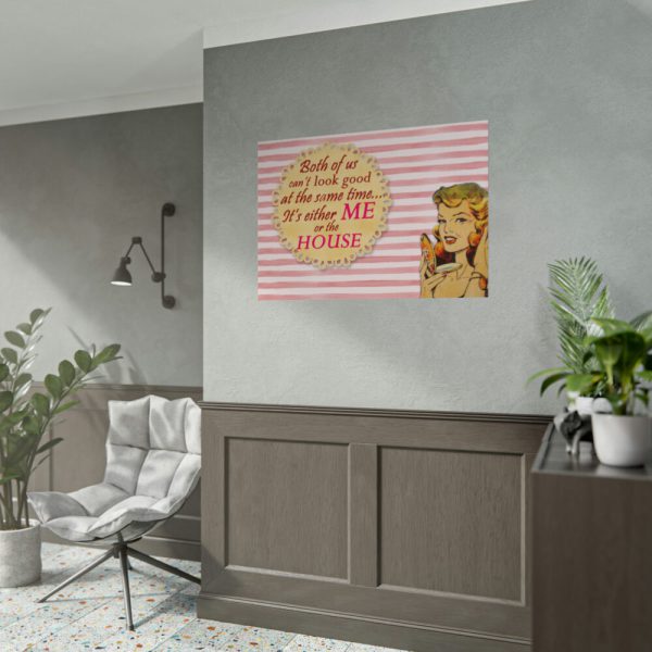 92409-319.jpg Glamorous Retro Woman With Humourous Sign Poster