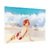 Pin-up Girl Beach Beauty Poster