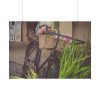 92409-361.jpg Flowers on Bicycle Poster